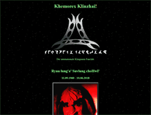 Tablet Screenshot of klingons.org